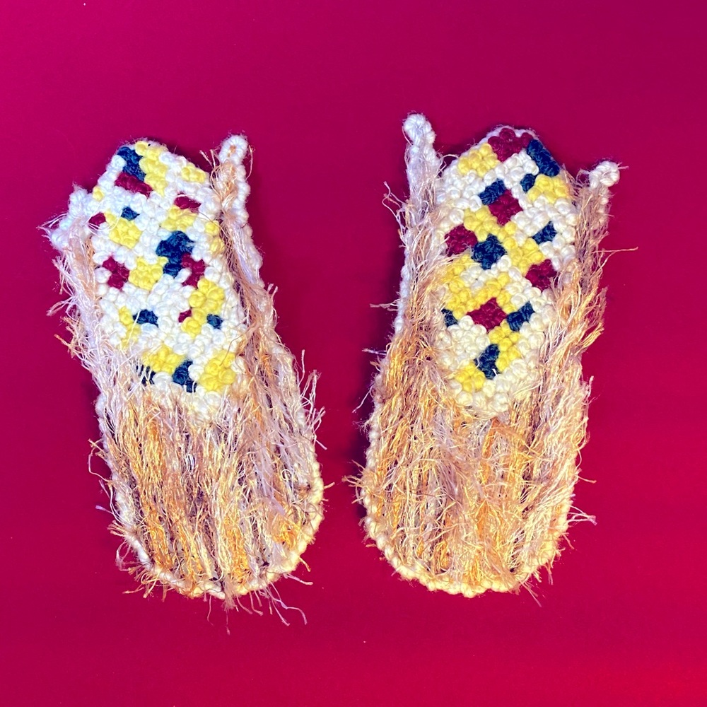 Vintage handmade corn in the husk magnets
